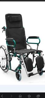 Nieuwe comfortabele opklapbare rolstoel met hoofdsteun., Diversen, Rolstoelen, Ophalen of Verzenden, Nieuw, Duwrolstoel