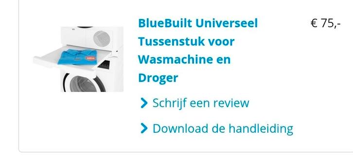 Tussenstuk Wasmachine Droger - Universeel, Witgoed en Apparatuur, Onderdelen en Toebehoren, Nieuw, Ophalen