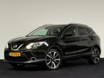 Nissan Qashqai 1.2 Tekna + AUTOMAAT / PANO / LEER / 2017, Auto's, 4 cilinders, Zwart, 115 pk, Particulier