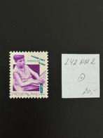 NVPH 242 met Mast Plaatfout 242PM2, Ophalen of Verzenden, T/m 1940, Gestempeld