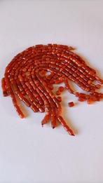 Oud lot Bloedkoraal van 9 snoeren, Sieraden, Tassen en Uiterlijk, Antieke sieraden, Verzenden, Overige materialen, Overige typen