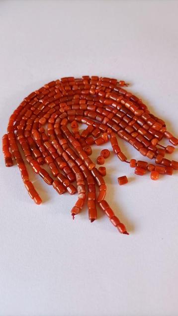 Oud lot Bloedkoraal van 9 snoeren beschikbaar voor biedingen