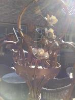 Antieke kroonluchter met rozen, Antiek en Kunst, Antiek | Lampen, Ophalen