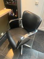 Kappers pompstoel, Huis en Inrichting, Stoelen, Ophalen of Verzenden, Zo goed als nieuw, Zwart, Eén