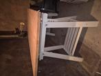 Ikea schragen + werkblad / bureau / tekentafel, Doe-het-zelf en Verbouw, Werkbanken, Ophalen, Gebruikt