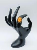 Gouden ring met camee, 17 mm, Sieraden, Tassen en Uiterlijk, Met kristal, Info@zilverwebsite.nl, Verzenden, Zo goed als nieuw