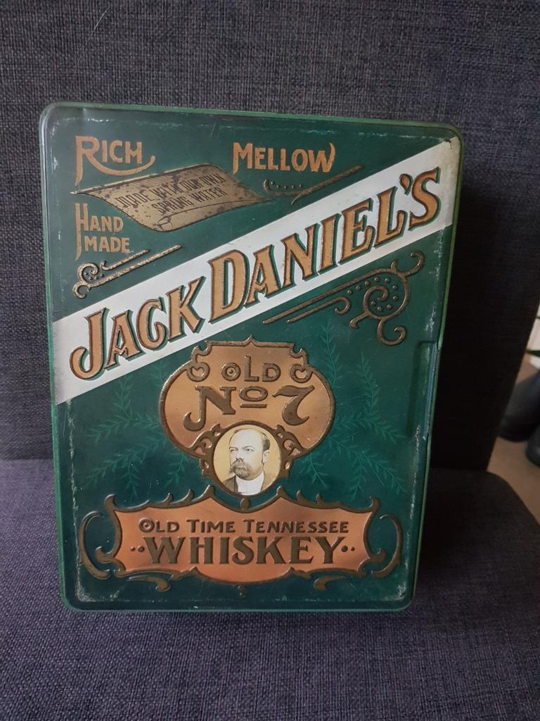 Jack Daniel's oud blik, Verzamelen, Blikken, Ophalen of Verzenden, Gebruikt, Overige