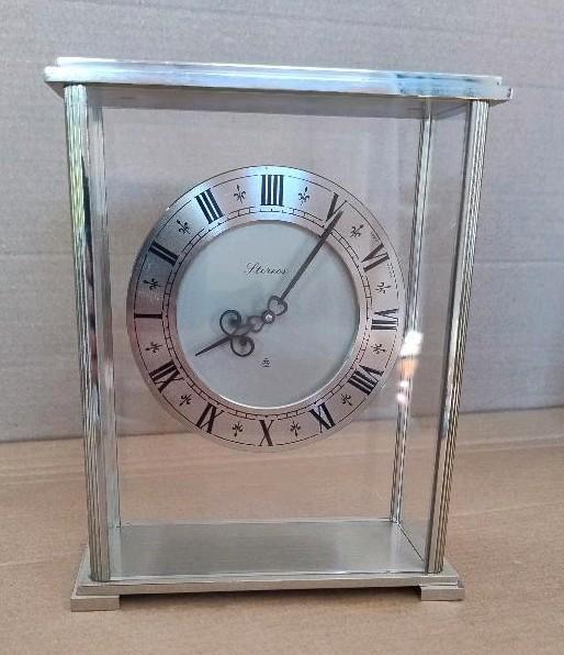 Oude Philips jubileum klok RVS merk Stereos, Antiek en Kunst, Antiek | Klokken, Ophalen of Verzenden