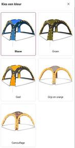 Partytent met LED en 4 zijwanden 3,6x3,6 m GRATIS BEZORGD!, Verzenden, Nieuw, Minder dan 5 meter, Overige typen