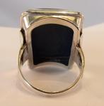Zeer grote antieke zegelring met Lapis Lazuli, zilver, Verzenden, Zilver, Ring, Met edelsteen