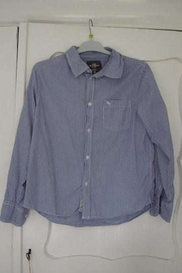 * Z.g.a.n. H&M Logg blauw wit gestreept overhemd maat 158 * beschikbaar voor biedingen