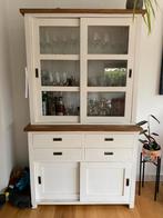 Mooie houten Buffetkast wit, Huis en Inrichting, Kasten | Buffetkasten, Ophalen, Gebruikt, 100 tot 150 cm, 200 cm of meer