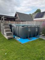 Intex ultra Xtr 5,49x2,74x1,32 opzetbad inc Warmtepomp ect., Ophalen, Gebruikt, Verwarming