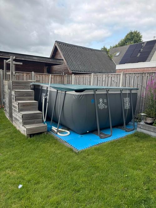 Intex ultra Xtr 5,49x2,74x1,32 opzetbad inc Warmtepomp ect., Tuin en Terras, Zwembad-toebehoren, Gebruikt, Verwarming, Ophalen