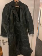 Lange oude leren motor of solex jas, Motoren, Kleding | Motorkleding, Ophalen, Tweedehands, Heren, Jas | leer