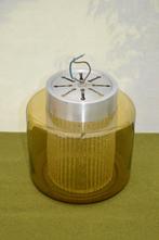 vintage B -1264 Raak plafonniere/ plafondlamp geelkleur glas, Huis en Inrichting, Lampen | Plafondlampen, Ophalen of Verzenden