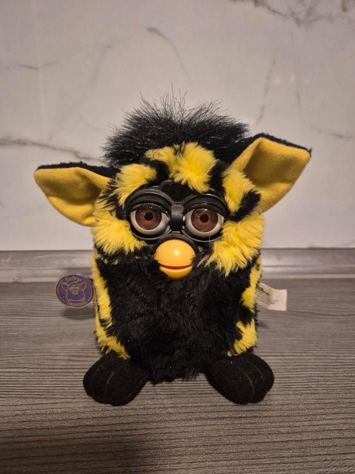 Vintage Furby 1999 Tiger – zwart/geel, Verzamelen, Speelgoed, Zo goed als nieuw, Ophalen of Verzenden