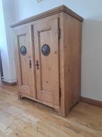 Oud grenen broodkast, Huis en Inrichting, Kasten | Buffetkasten, Ophalen, 100 tot 150 cm, 50 tot 100 cm, Grenenhout