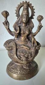Bronzen Lakshmi Godin, Huis en Inrichting, Woonaccessoires | Boeddhabeelden, Ophalen of Verzenden, Gebruikt