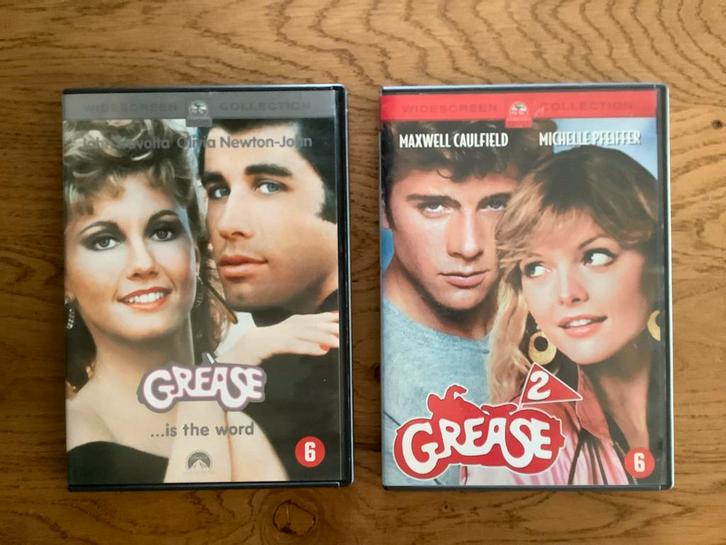 9. GREASE 1 & 2, John Travolta, Olivia N John, Mic Pfeiffer., Cd's en Dvd's, Dvd's | Klassiekers, Ophalen of Verzenden