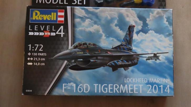 F-16D Tigermeet Revell 1/72, Hobby en Vrije tijd, Modelbouw | Vliegtuigen en Helikopters, Nieuw, Vliegtuig, 1:72 tot 1:144, Revell