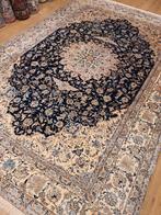 Vintage handgeknoopt perzisch tapijt nain 6la 340x225, 200 cm of meer, 200 cm of meer, Gebruikt, Rechthoekig