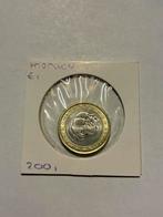 Monaco 1euro 2001, Ophalen of Verzenden, Monaco, 2 euro