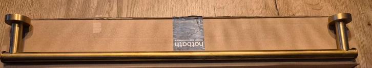 Hotbath CBA07BB Handdoekstang 64cm Geborsteld Messing, Huis en Inrichting, Badkamer | Badtextiel en Accessoires, Ophalen of Verzenden