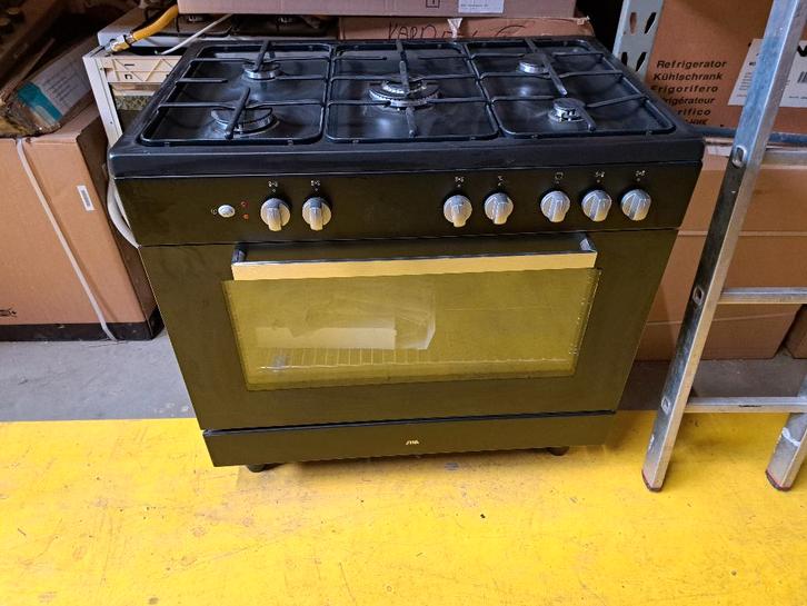 Etna gasfornuis met 5 branders, Witgoed en Apparatuur, Fornuizen, Zo goed als nieuw, Vrijstaand, Gas, 5 kookzones of meer, 85 tot 90 cm