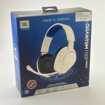 JBL Quantum 100P - Bedrade over-ear gaming koptelefoon - Wit beschikbaar voor biedingen