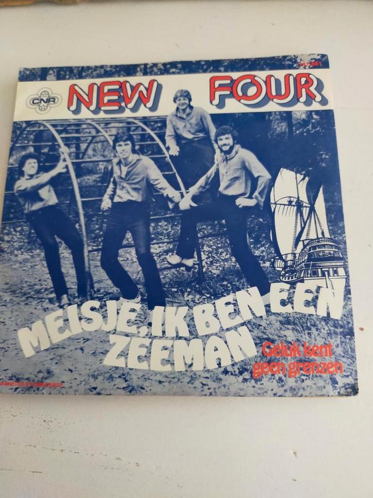 New Four , meisje ik ben een zeeman, Cd's en Dvd's, Vinyl Singles, Zo goed als nieuw, Nederlandstalig, Ophalen of Verzenden