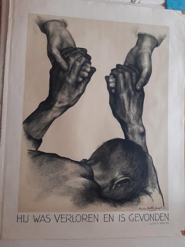 Originele poster Reclasseeringsdag Dobbenburgh, Ophalen of Verzenden, A1 t/m A3, Film en Tv, Rechthoekig Staand