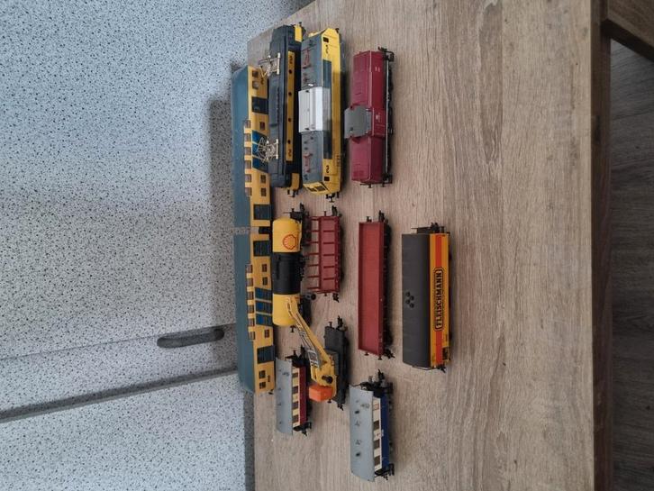 Locomotieven en wagons set H0, Hobby en Vrije tijd, Modeltreinen | H0, Gebruikt, Treinset, Gelijkstroom of Wisselstroom, Fleischmann