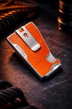 Fantom R Wallet - Luxe Kaarthouder Leer/Aluminium, Overige merken, Gebruikt, Ophalen of Verzenden, Leer