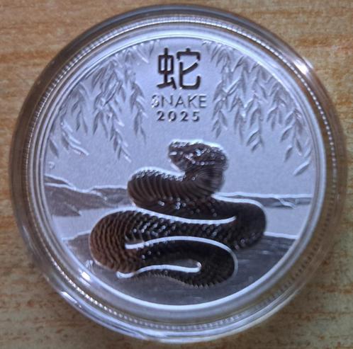 Australië, Lunar III Snake 2025 - 0,5 Oz. puur zilver, Postzegels en Munten, Munten | Oceanië, Losse munt, Zilver, Ophalen of Verzenden