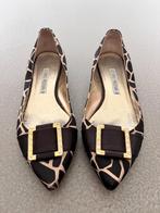 LUCIANO PADOVAN luxury ballerina's met gouden buckle 39, Beige, Luciano Padovan, Gedragen, Ballerina's