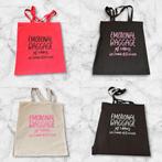 Nieuwe bedrukte shopper 'Emotional Baggage', Ophalen of Verzenden, Nieuw, Overige kleuren, Shopper