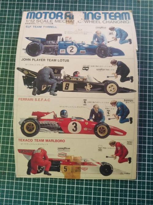Tamiya 1/12 mekanieker F1 diorama, Hobby en Vrije tijd, Modelbouw | Figuren en Diorama's, Nieuw, 1:35 tot 1:50, Ophalen of Verzenden
