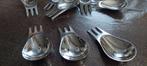 Spork amuselepel spoon & fork 110 stuks, Huis en Inrichting, Ophalen of Verzenden, Zo goed als nieuw, Rvs of Chroom, Vaatwasserbestendig
