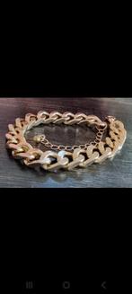 Mooie chunky armband., Sieraden, Tassen en Uiterlijk, Armbanden, Ophalen of Verzenden, Zo goed als nieuw, Goud, Staal