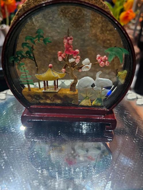 Chinees Tafelsierstuk met Kraanvogels, Antiek en Kunst, Antiek | Woonaccessoires, Ophalen of Verzenden