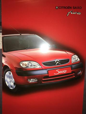 Partij 8x Citroën Saxo aktiemodel brochures/folders GB DE CH beschikbaar voor biedingen