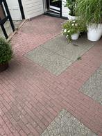 Terras tegels gratis circa 50 m2, Tuin en Terras, Tegels en Klinkers, Ophalen of Verzenden, Gebruikt, Beton, Terrastegels