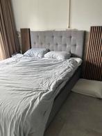 Bed 160x200 + z.g.a.n. koudschuim topper, Ophalen, Tweepersoons, Zo goed als nieuw, 200 cm