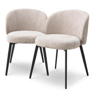 NIEUW IN DOOS: Eichholtz eetkamerstoel Lloyd - Sisley Beige beschikbaar voor biedingen