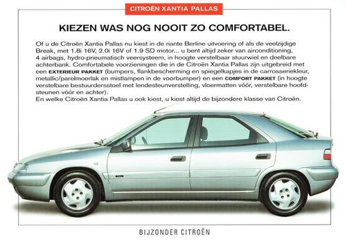 Folder Citroën Xantia Pallas (1998), Boeken, Auto's | Folders en Tijdschriften, Gelezen, Citroën, Verzenden
