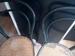 2 houten rotan stoelen, Huis en Inrichting, Ophalen, Zo goed als nieuw, Bruin, Twee