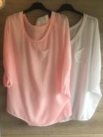 2 Ambika hele dunne losvallende Tops als set one sice., Kleding | Dames, Tops, Ophalen of Verzenden, Zo goed als nieuw, Wit, Zonder mouw