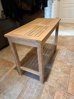 Houten sidetable / tuintafel (altijd binnen gestaan), Ophalen, Zo goed als nieuw, Rechthoekig, Hout