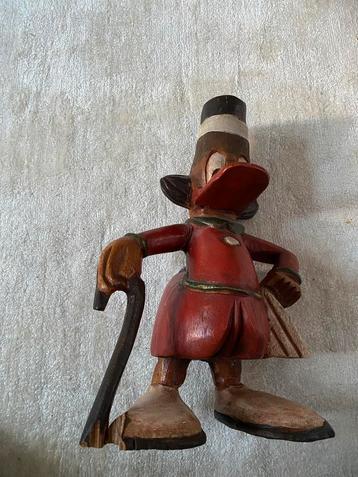 Dagobert Duck Houten Beeld - Zolder VondstZeldzaam!!!! beschikbaar voor biedingen